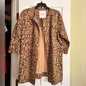 Carol Anderson Cabi cheetah jacket small perfect Estate Jacket